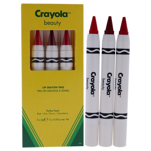 Lip Crayon Trio - Perfect Reds by Crayola for Women - 3 x 0.07 oz Lipstick