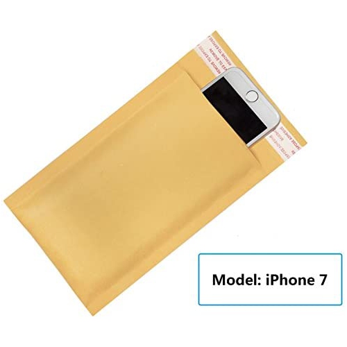 HBlife 4x8 Inches Kraft Bubble Mailers Self Seal Padded Envelopes Shipping Envelopes Mailing Bags, Pack of 50