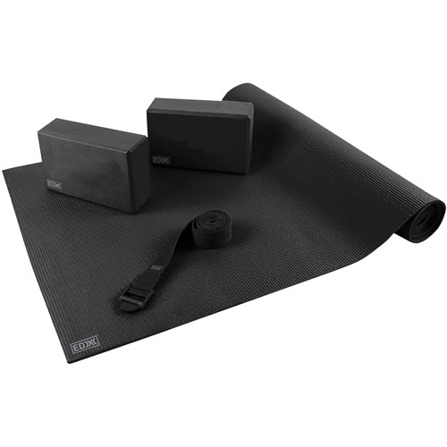 EDX 4-Piece Essential Yoga Kit - Black