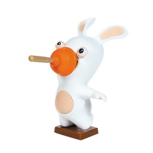 FIGURINE - RABBIDS 3" SOUND & ACTION FIG.- PLUNGER FACE
