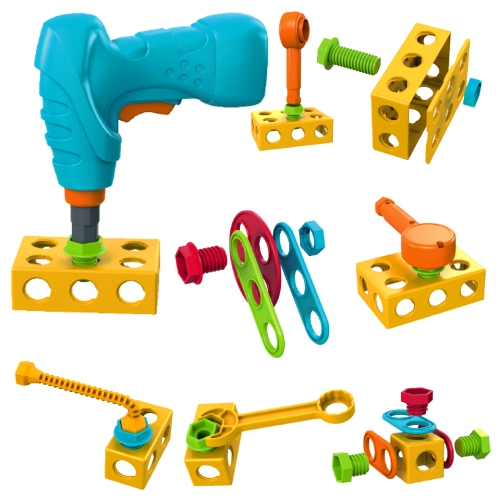 Contixo STEM Construction Engineering Set, Building Blocks Kit, Kids Toys Ages 5+, Boys & Girls - 223 Pcs