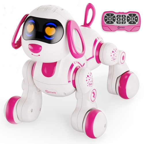 Smart Puppy, enfants et tout-petits de Contixo de 3 à 8 ans, robot d'apprentissage interactif pour chien, télécommande, lumières et sons, garçons et