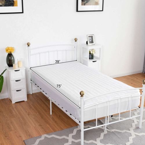 Costway Electric Heated Mattress Pad Safe 8 Temperature 10h Timer