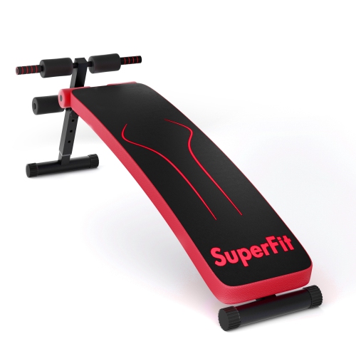 SuperFit Folding Weight Bench Adjustable Sit-up Board Workout Slant Bench