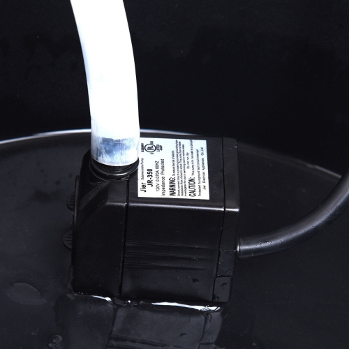 Costway Garden Rustic Wishing Well Water Fountain Wooden Outdoor Electric Backyard Pump