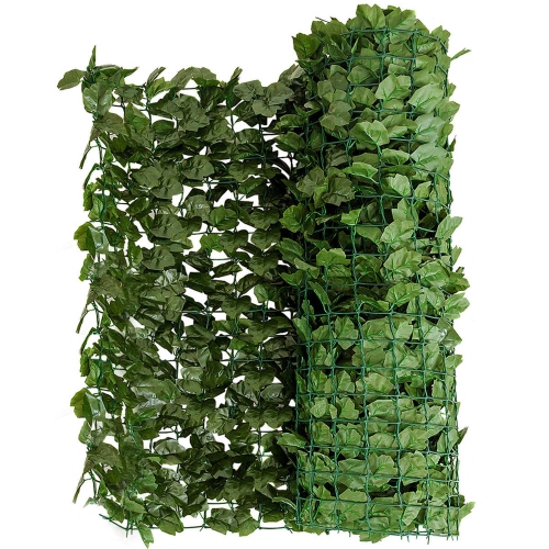Costway 59''x118'' Faux Ivy Leaf Decorative Privacy Fence Screen Artificial Hedge Fencing