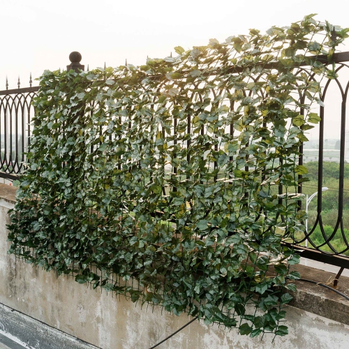 Costway 59''x118'' Faux Ivy Leaf Decorative Privacy Fence Screen Artificial Hedge Fencing