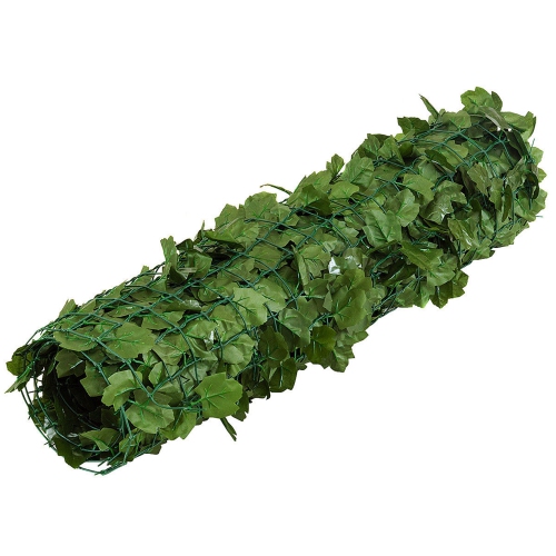 Costway 59''x118'' Faux Ivy Leaf Decorative Privacy Fence Screen Artificial Hedge Fencing