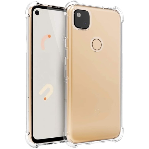 TopSave Extra Corner Bumper Soft TPU Case For Google Pixel 5(2020), Clear