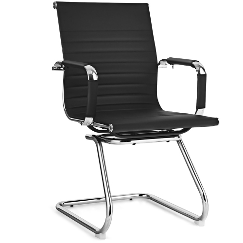 Costway Set of 2 Office Waiting Room Chairs for Reception Conference Area