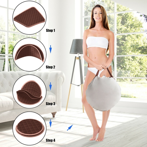 Tente de sauna Costway – Sauna portable 2L – Chaise grise