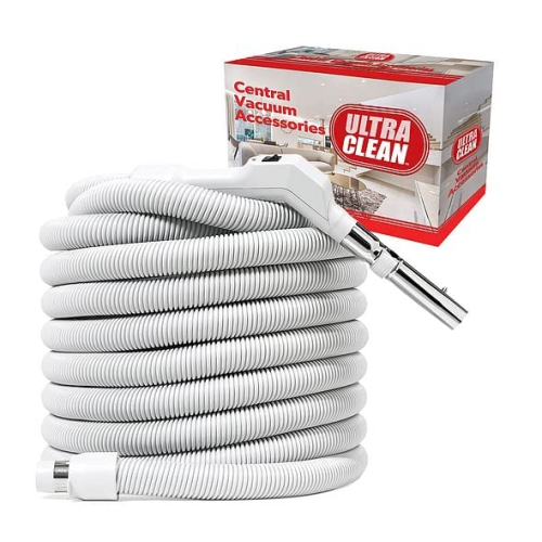 ULTRA CLEAN Central Vacuum Deluxe Hose and Accessories kit for Hardwood, Tile, Ceramic and Bare Flooring