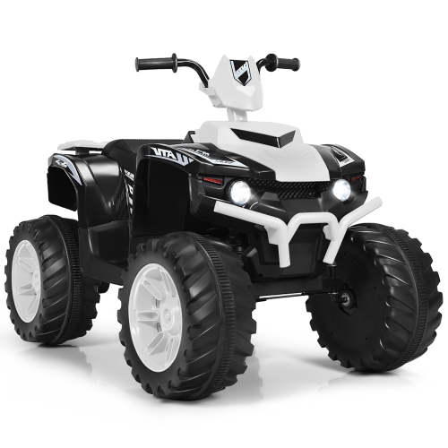 Costway 12V Kids 4-Wheeler ATV Quad Ride On Car w/ LED Lights Music Bluetooth USB