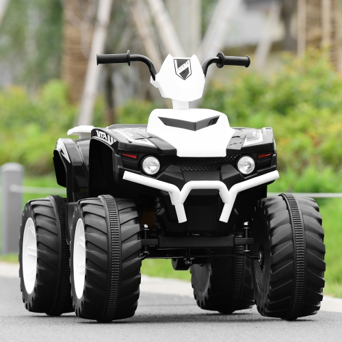 Costway 12V Kids 4-Wheeler ATV Quad Ride On Car w/ LED Lights Music Bluetooth USB