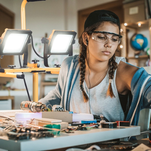 Costway 100W 10,000lm LED Dual-Head Work Light w/Adjustable Tripod Stand IP65 Waterproof