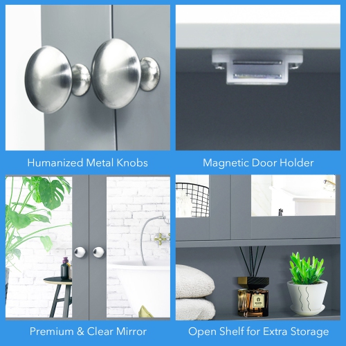 Costway Wall Mount Mirror Cabinet