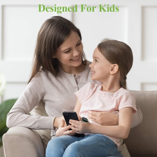 LOOKEE® KidsO2™ Sleep Monitor with Audio Reminder & App Notification for Low O2 | Tracks Heart Rate, Oxygen Saturation Level