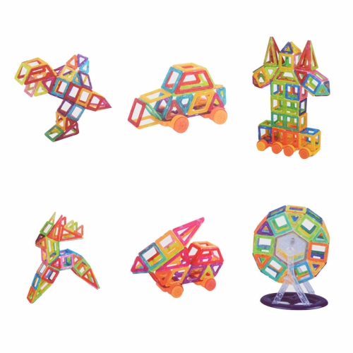 Costway 158 Pcs Magical Magnet Building Block Educational Toy For Kids Colorful Gift Set