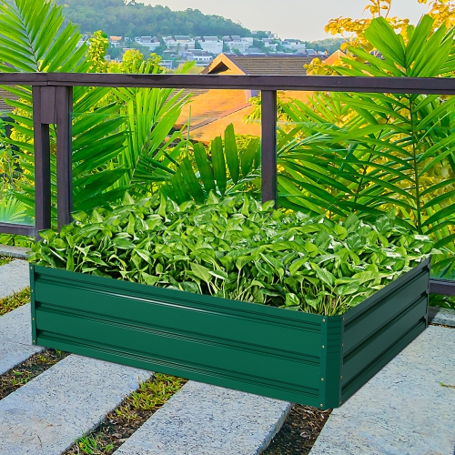 Mobilier de jardin surélevé de 40 x 32 po avec fleurs de légumes vert foncé nouveau de Costway