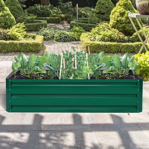 Mobilier de jardin surélevé de 40 x 32 po avec fleurs de légumes vert foncé nouveau de Costway