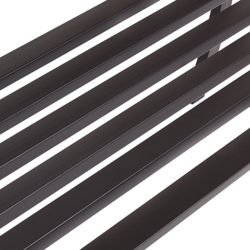 Costway Banc de Jardin de 50'' à Lattes d’Acier pour Parc, Cour, Terrasse, Mobilier de Plein Air