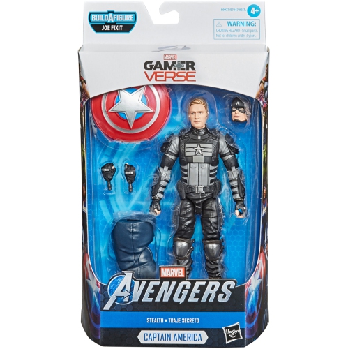 MARVEL  Legends Avengers 6 Inch Action Figure Baf Joe Fixit Series Gamerverse - Stealth Captain America