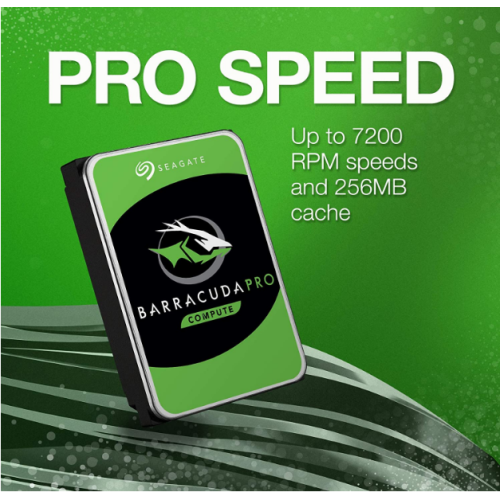 Seagate BarraCuda Pro 10 TB Internal Hard Drive Performance HDD- 3.5 Inch SATA 6 Gb/s 7200 RPM 256 MB Cache For Desktop PC Laptop, Data Recovery -