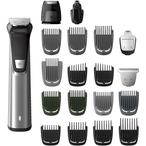 Image 1 de 9.. Aspirateur sans fil sec/humide série 7000 Multigroom de Philips avec 19 accessoires de tonte et sac de rangement, MG7770/18