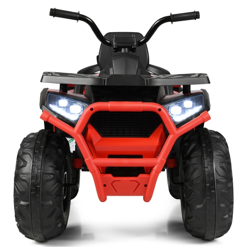 Costway 12V Kids Electric 4-Wheeler ATV Quad 2 Speeds Ride On Car w/MP3&LED Lights