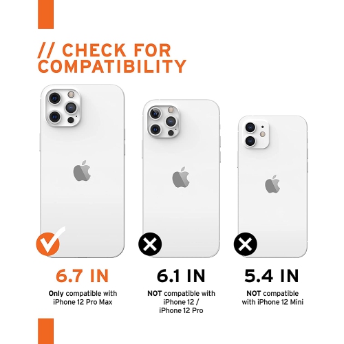 URBAN ARMOR GEAR UAG Designed for iPhone 12 Pro Max Case [6.7-inch Screen] Rugged Lightweight Slim Shockproof Premium Monarch Protective Cover, Black