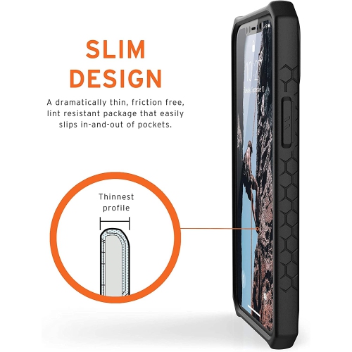 URBAN ARMOR GEAR UAG Designed for iPhone 12 Pro Max Case [6.7-inch Screen] Rugged Lightweight Slim Shockproof Premium Monarch Protective Cover, Black