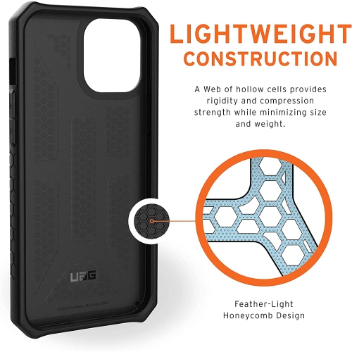 URBAN ARMOR GEAR UAG Designed for iPhone 12 Pro Max Case [6.7-inch Screen] Rugged Lightweight Slim Shockproof Premium Monarch Protective Cover, Black