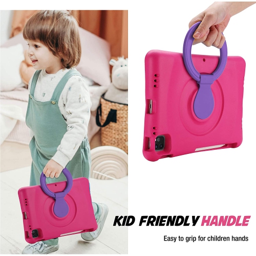 ProCase Kids Case for iPad Air 5 / Air 4 (2020) / iPad Pro 11 (2020 & 2018), Shockproof Rotate Handle Folding Stand Cover Light Weight Kids Friendly