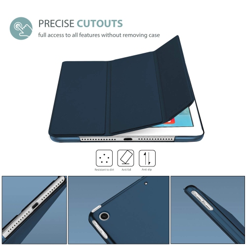 ProCase – Étui intelligent pour iPad Air, étui protecteur ultra mince et léger avec couvercle arrière givré translucide pour app