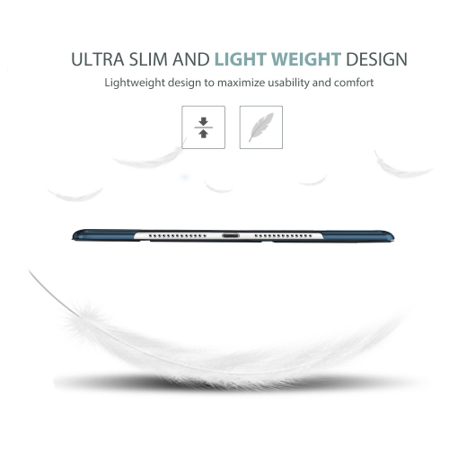 ProCase – Étui intelligent pour iPad Air, étui protecteur ultra mince et léger avec couvercle arrière givré translucide pour app