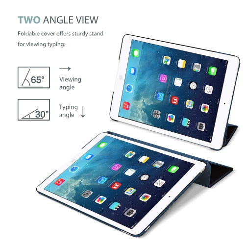 ProCase – Étui intelligent pour iPad Air, étui protecteur ultra mince et léger avec couvercle arrière givré translucide pour app