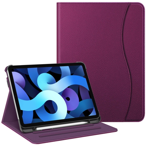 HLD  Fintie Case for Ipad Air 4 10.9 Inch 2020 With Pencil Holder, Multi-Angle Viewing Folio Stand Cover Supports Pencil 2Nd Gen