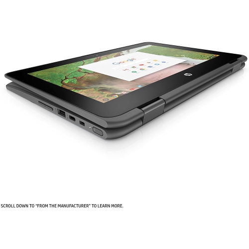 HP Chromebook 11 - Intel Celeron N3350 - 4GB LPDDR4 - 32GB eMMC - ChromeOS - Touchscreen - 2-in-1 by HP - Refurbished condition - Image 3