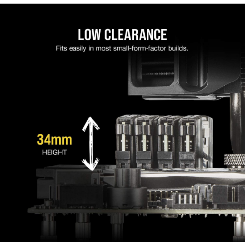 Corsair Vengeance LPX 16GB DDR4 DRAM 3200MHz C16 Desktop Memory Kit - Black (CMK16GX4M2B3200C16)