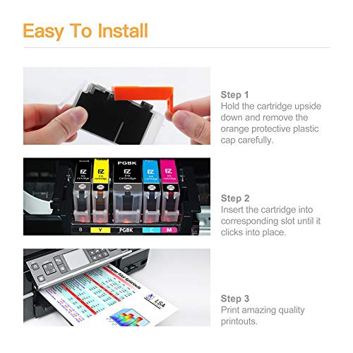 E-Z Ink Compatible Ink Cartridge Replacement for Canon 280 281 PGI-280XXL CLI-281XXL for PIXMA TR7520 TR8520 TS6120 TS...