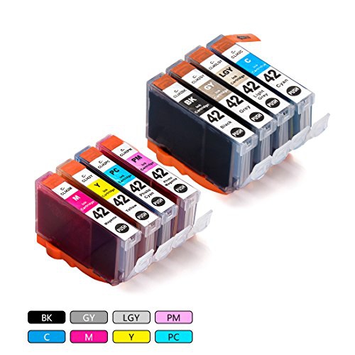F FINDERS&CO Compatible Ink Cartridges Replacement for Canon CLI-42 CLI42 Ink Use with Canon Pixma Pro-100 Pro100 Pro-100S ...