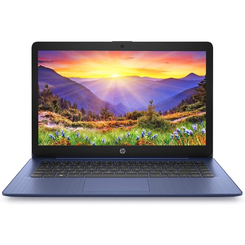 HP Stream 14" Laptop - Intel Celeron N4000, 64GB eMMC Storage, 4GB RAM, Windows 10 - Royal Blue