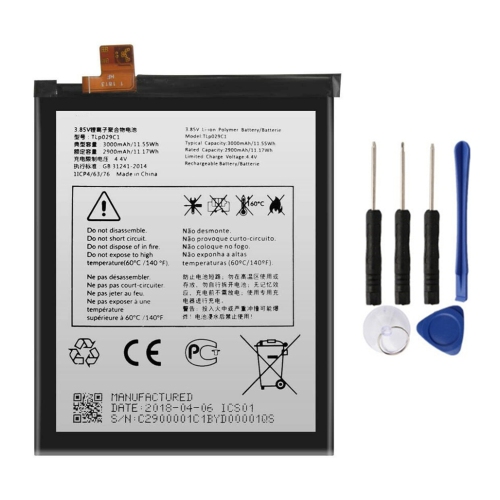Replacement Battery & Repair Tools Compatible for Blackberry Key2 LE KeyTwo Lite / Alcatel A30 Fierce A30 Plus OT-5049S, TLP029C1 with Tools Set