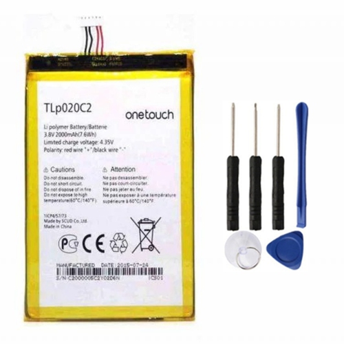 Replacement Battery & Repair Tools Compatible for Alcatel One Touch Idol X 6040D TCL idol X S950, TLP020C2