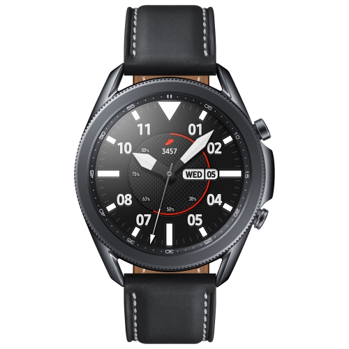 Montre intelligente 45 mm Galaxy Watch3 Samsung/moniteur fréquence cardiaque - Noir mystique - BO