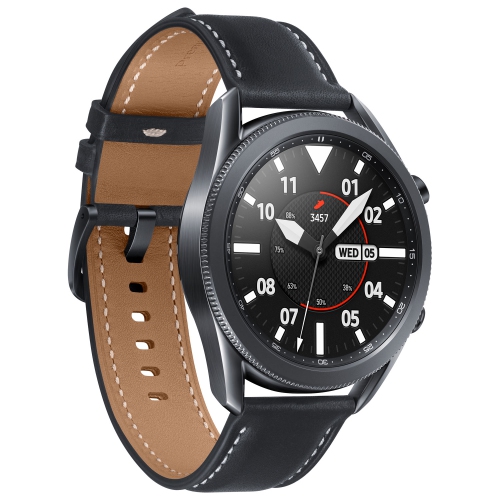 Montre intelligente 45 mm Galaxy Watch3 Samsung/moniteur fréquence cardiaque - Noir mystique - BO