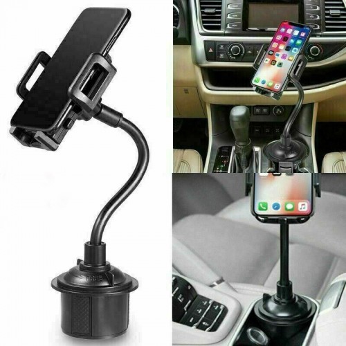 Car Mount Adjustable Gooseneck Cup Holder Cradle For ...