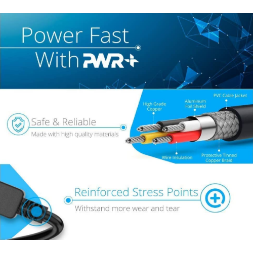 Pwr 6 Ft Mickey Mouse Plug Ac Power Supply Cord AC Adapter Laptop Notebook Computer Charger Cable: IEC-60320 IEC320 C5 to NEMA 5-15P