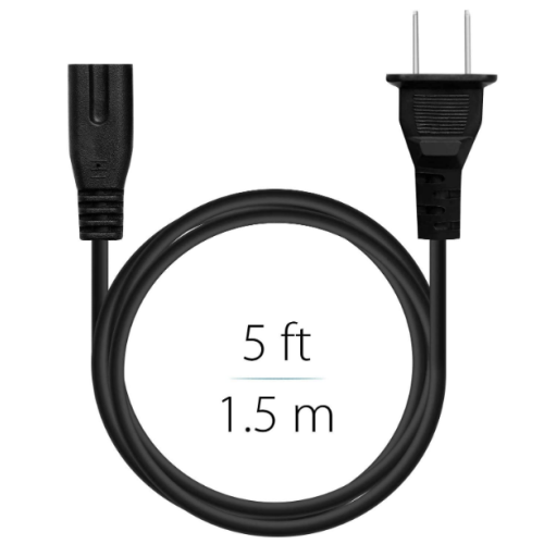UL Certification,5Feet/1.5M Charger Power Cable 2 Prong for Microsoft Surface Go/Laptop/Book,Surface pro 1/2/3/4/5/6/7/X,HP Envy,Canon