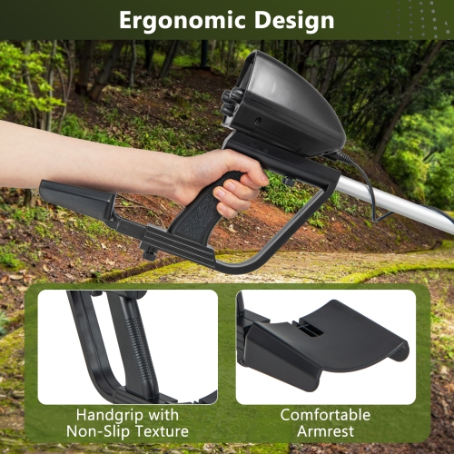 Costway Waterproof Metal Detector Deep Sensitive Search Gold Digger Hunter 6.5'' MD-4030